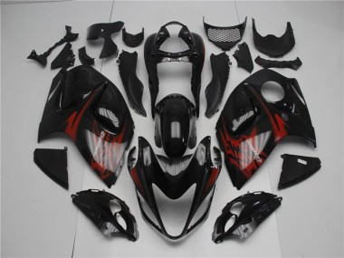 2008-2019 Black Red Suzuki GSXR 1300 Hayabusa Motor Bike Fairings UK Factory