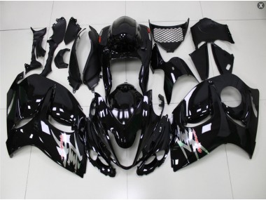 2008-2019 Glossy Black Suzuki GSXR 1300 Hayabusa Bike Fairing Kit UK Factory