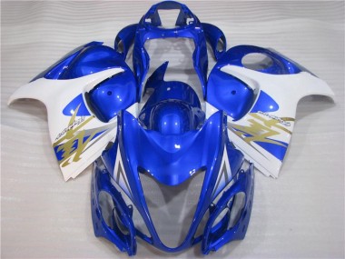 2008-2020 Blue White Suzuki GSXR 1300 Hayabusa Motorcycle Fairings MF1879 UK Factory