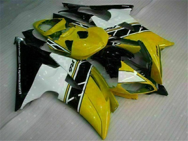 2008-2016 Yellow White Yamaha YZF R6 Motorcycle Replacement Fairings UK Factory