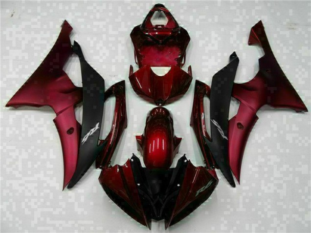 2008-2016 Red Black Yamaha YZF R6 Motorcylce Fairings UK Factory
