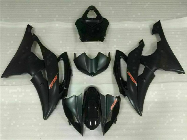 2008-2016 Black Yamaha YZF R6 Motorbike Fairing Kits UK Factory