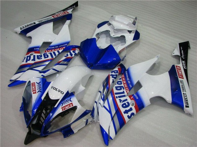 2008-2016 White Blue Sterilgarda Volvo Yamaha YZF R6 Motorcycle Fairing UK Factory 2008-2016 White Blue Sterilgarda Volvo Yamaha YZF R6 Motorcycle Fairing UK Factory