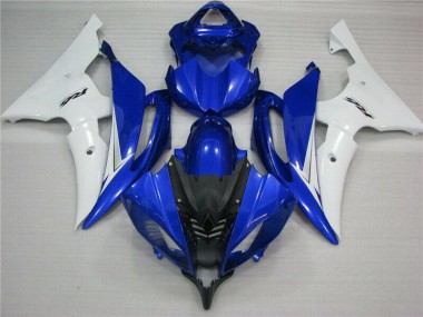 2008-2016 Blue White Black Yamaha YZF R6 Bike Fairings UK Factory