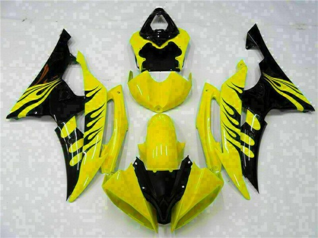 2008-2016 Yellow Yamaha YZF R6 Replacement Motorcycle Fairings UK Factory