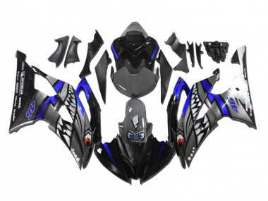 2008-2016 Grey Blue Shark Yamaha YZF R6 Motorcycle Fairing Kit UK Factory
