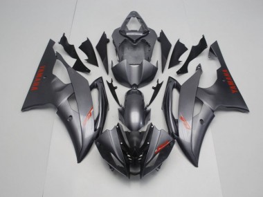 2008-2016 Matte Black Grey Yamaha YZF R6 Motorcycle Fairings Kit UK Factory