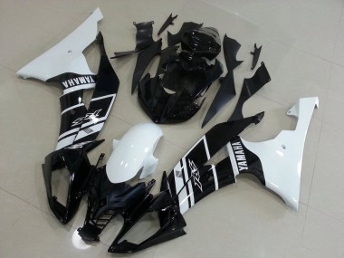 2008-2016 White and Black Yamaha YZF R6 Motorcycle Fairings UK Factory