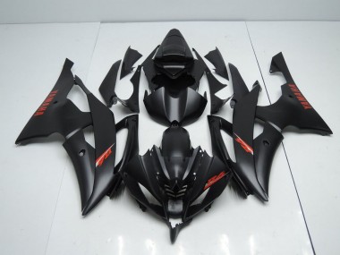 2008-2016 Matte Black Red Decals Yamaha YZF R6 Motorbike Fairings UK Factory