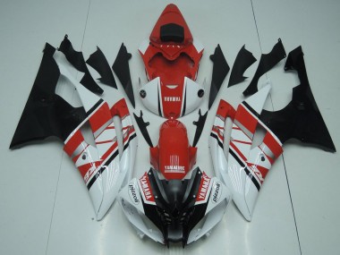 2008-2016 Red White Black Yamaha YZF R6 Replacement Motorcycle Fairings UK Factory