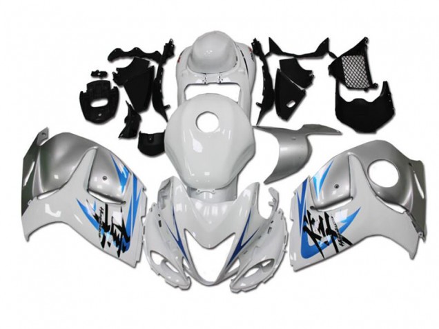 2008-2019 White Blue Suzuki GSXR 1300 Hayabusa Replacement Fairings UK Factory 2008-2019 White Blue Suzuki GSXR 1300 Hayabusa Replacement Fairings UK Factory