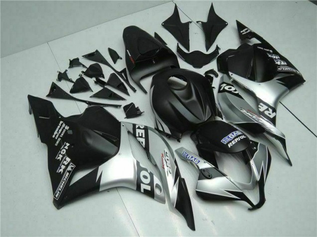 2009-2012 Black Silver Repsol Honda CBR600RR Motorcycle Fairings Kits UK Factory 2009-2012 Black Silver Repsol Honda CBR600RR Motorcycle Fairings Kits UK Factory
