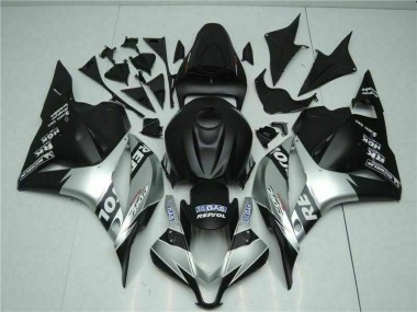 2009-2012 Black Silver Repsol Honda CBR600RR Motorcycle Fairings Kits UK Factory