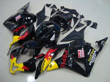 2009-2012 Black Red Bull Honda CBR600RR Replacement Fairings UK Factory