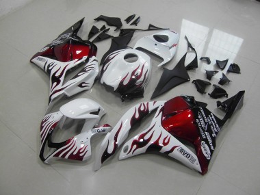 2009-2012 Red Black Flame Honda CBR600RR Motor Bike Fairings UK Factory