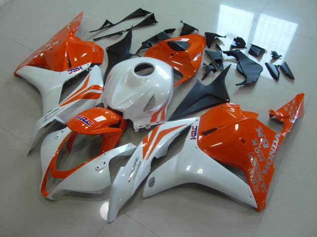 2009-2012 Orange Pearl White Honda CBR600RR Motorcycle Replacement Fairings UK Factory 2009-2012 Orange Pearl White Honda CBR600RR Motorcycle Replacement Fairings UK Factory