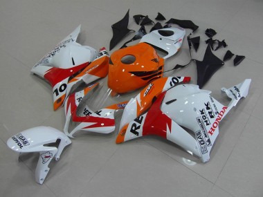 2009-2012 White Repsol Honda CBR600RR Motorcycle Fairings MF3139 UK Factory