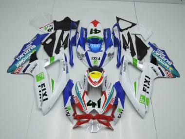 2009-2016 Fixi Light Blue Suzuki GSXR 1000 K9 Replacement Fairings UK Factory