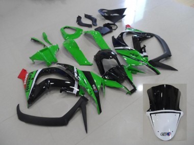 2011-2015 Green and Black Kawasaki Ninja ZX10R Motorcycle Fairings MF3775 UK Factory