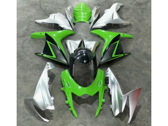 2011-2021 Green Silver Suzuki GSXR 600/750 Bike Fairing Kit UK Factory 2011-2021 Green Silver Suzuki GSXR 600/750 Bike Fairing Kit UK Factory