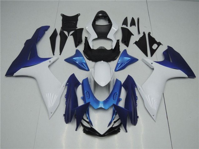 2011-2021 White Blue Suzuki GSXR 600/750 Replacement Fairings UK Factory 2011-2021 White Blue Suzuki GSXR 600/750 Replacement Fairings UK Factory