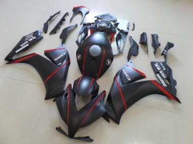 2012-2016 Matte Bladk with Red Stripe Honda CBR1000RR Motorcycle Fairings Kits UK Factory
