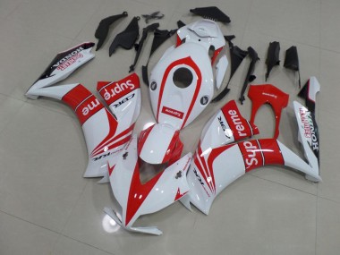 2012-2016 Red and White Supreme Honda CBR1000RR Motorbike Fairing UK Factory