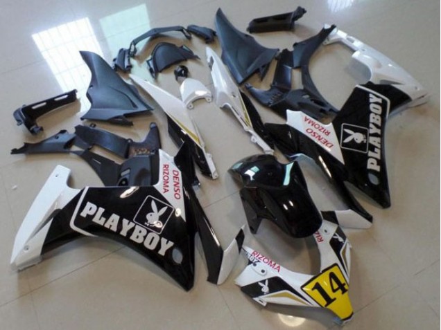 2013-2015 Black Playboy 14 Honda CBR500RR Motorbike Fairing UK Factory 2013-2015 Black Playboy 14 Honda CBR500RR Motorbike Fairing UK Factory