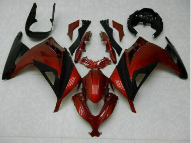 2013-2016 Red Kawasaki EX300 Motorbike Fairing Kits UK Factory