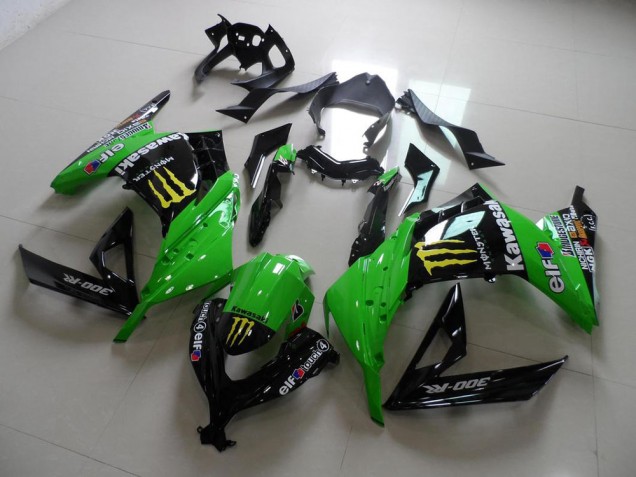 2013-2016 Green Monster Kawasaki ZX300R Motorcycle Fairing Kits UK Factory 2013-2016 Green Monster Kawasaki ZX300R Motorcycle Fairing Kits UK Factory