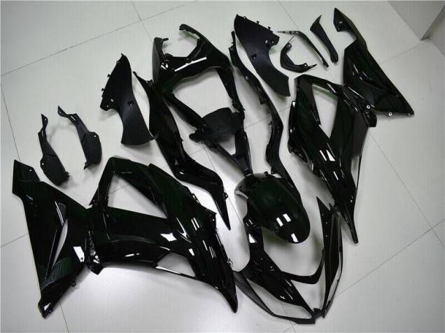 2013-2018 Glossy Black Kawasaki ZX6R Motorcycle Fairings Kit UK Factory 2013-2018 Glossy Black Kawasaki ZX6R Motorcycle Fairings Kit UK Factory