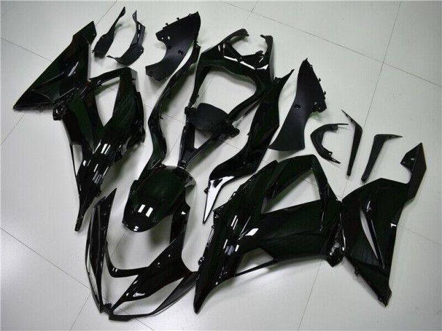 2013-2018 Glossy Black Kawasaki ZX6R Motorcycle Fairings Kit UK Factory 2013-2018 Glossy Black Kawasaki ZX6R Motorcycle Fairings Kit UK Factory