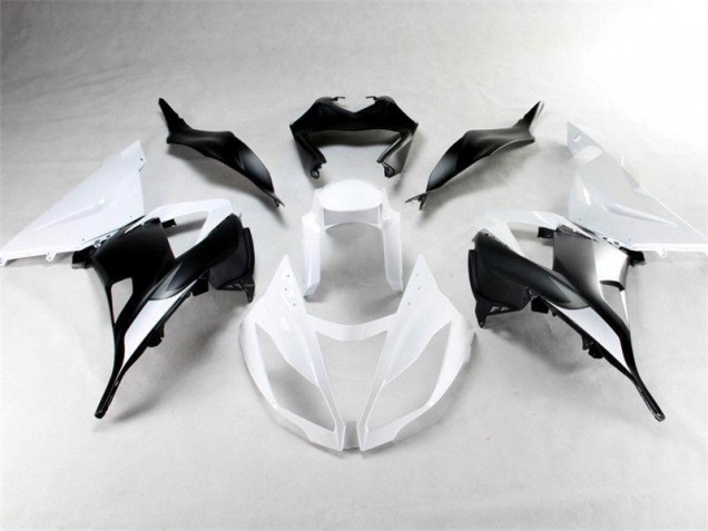 2013-2018 White Black Kawasaki ZX6R Motorbike Fairings UK Factory 2013-2018 White Black Kawasaki ZX6R Motorbike Fairings UK Factory