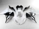 2013-2018 White Black Kawasaki ZX6R Motorbike Fairings UK Factory 2013-2018 White Black Kawasaki ZX6R Motorbike Fairings UK Factory