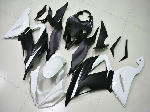 2013-2018 White Black Kawasaki ZX6R Motorbike Fairings UK Factory 2013-2018 White Black Kawasaki ZX6R Motorbike Fairings UK Factory