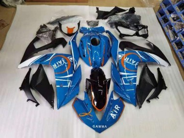 2015-2018 Blue and White Yamaha YZF R3 Motorcycle Fairings MF2345 UK Factory
