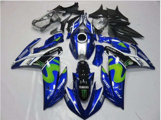 2015-2022 Movistar Yamaha YZF R3 Motorcycle Replacement Fairings UK Factory 2015-2022 Movistar Yamaha YZF R3 Motorcycle Replacement Fairings UK Factory