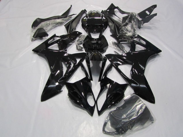 2009-2014 Black BMW S1000RR Bike Fairings UK Factory