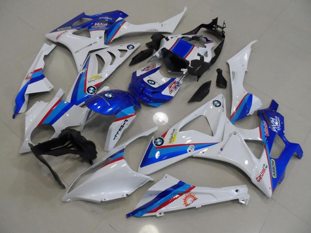 2009-2014 Blue White BMW S1000RR Motorbike Fairing UK Factory 2009-2014 Blue White BMW S1000RR Motorbike Fairing UK Factory