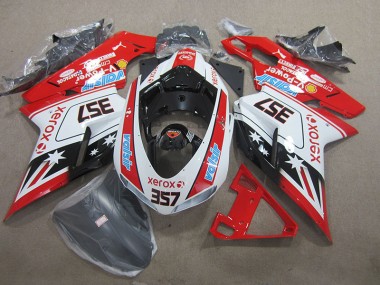 2007-2014 Red White Xerox 357 Ducati 1098 Moto Fairings UK Factory