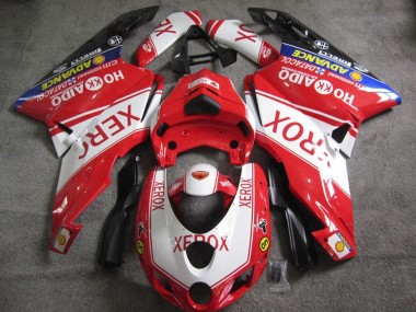 2005-2006 Red White Xerox Ducati 749 Motorcycle Fairings Kits UK Factory
