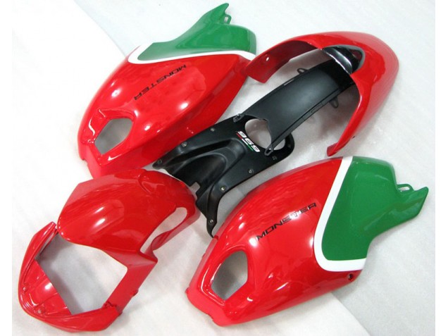 2008-2012 Red Green Monster Ducati Monster 696 Motorcycle Replacement Fairings UK Factory 2008-2012 Red Green Monster Ducati Monster 696 Motorcycle Replacement Fairings UK Factory