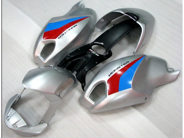 2008-2012 Silver Monster Ducati Monster 696 Replacement Fairings UK Factory 2008-2012 Silver Monster Ducati Monster 696 Replacement Fairings UK Factory