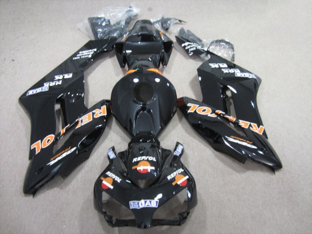 2004-2005 Black Orange Repsol Honda CBR1000RR Bike Fairing Kit UK Factory 2004-2005 Black Orange Repsol Honda CBR1000RR Bike Fairing Kit UK Factory