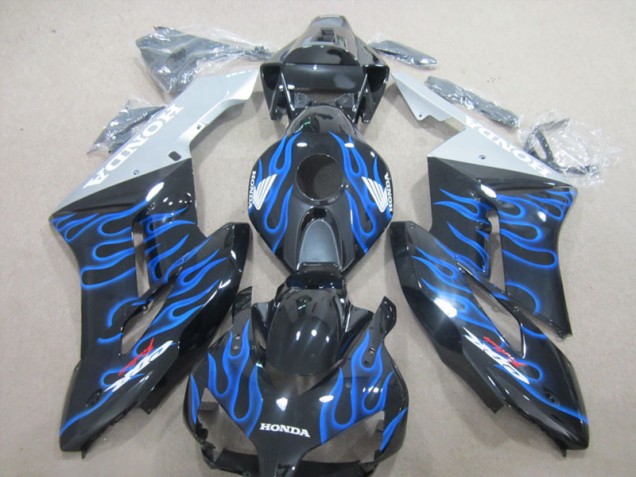 2004-2005 Black Blue Flame Honda CBR1000RR Motorcycle Fairing UK Factory 2004-2005 Black Blue Flame Honda CBR1000RR Motorcycle Fairing UK Factory
