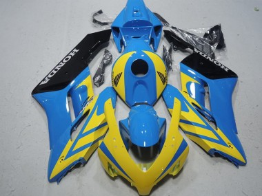 2004-2005 Blue Yellow Honda CBR1000RR Motorcycle Fairing Kits UK Factory