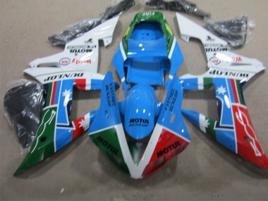 2004-2005 Blue Red Green Motul Honda CBR1000RR Replacement Fairings UK Factory