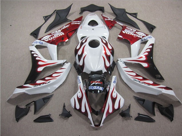 2004-2005 White Red Flame SHARK Honda CBR1000RR Motorbike Fairing UK Factory