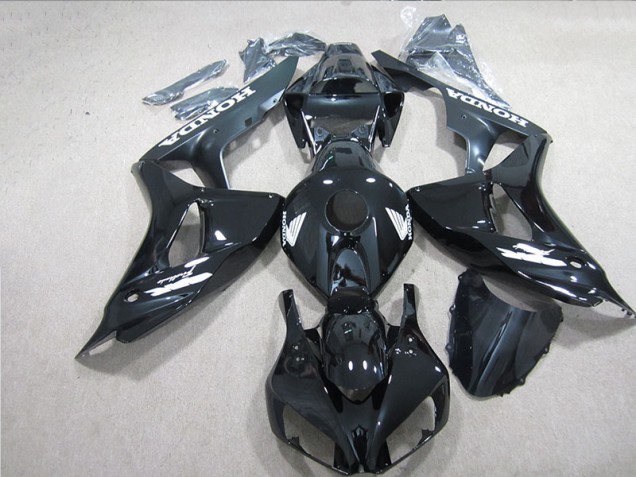2006-2007 Black White Decal Honda CBR1000RR Motorcycle Fairing Kits UK Factory 2006-2007 Black White Decal Honda CBR1000RR Motorcycle Fairing Kits UK Factory