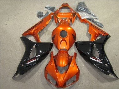 2006-2007 Black Orange Fireblade Honda CBR1000RR Motorbike Fairing UK Factory